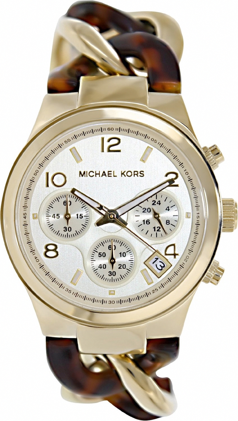 Michael Kors Watches : MK4222 Quartz Chronograph Date Two Tone Stainless Steel Women Watch