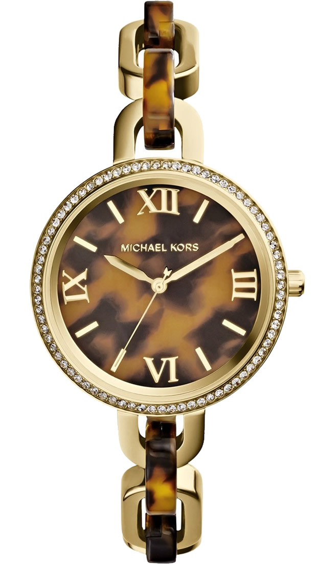Michael Kors Watches : MK4281 Quartz Roman Numerals Dial Gold Tone Stainless Steel Women Watch