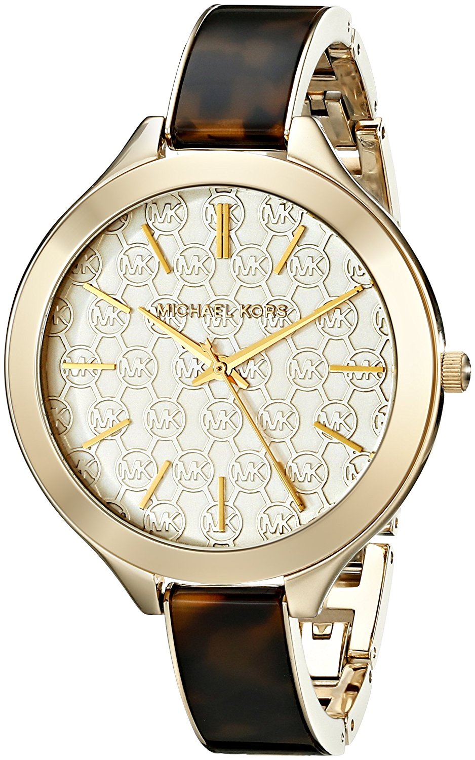 Michael Kors Watches : MK4293 Gold Dial Stainless Steel Band Women Watch