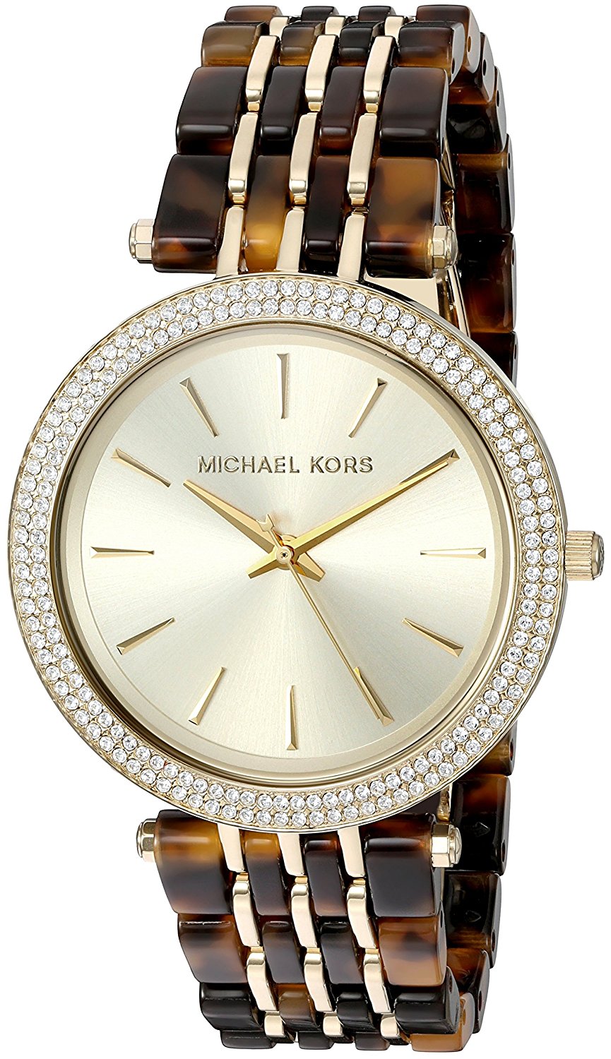 Michael Kors Watches : MK4326 Gold Dial Stainless Steel Band Women Watch