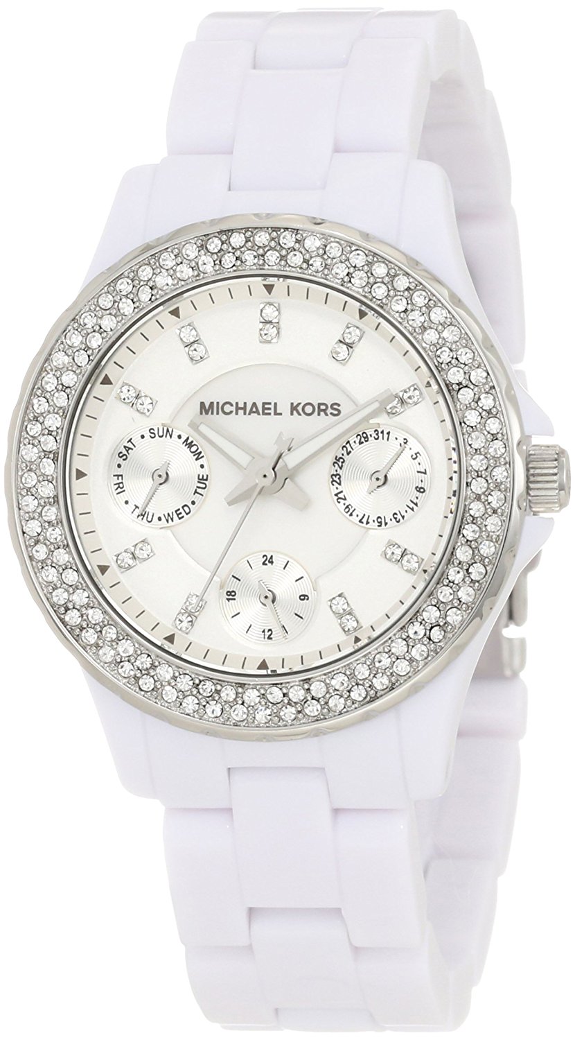 Michael Kors Watches : MK5458 White Dial Stainless Steel Band Women Watch