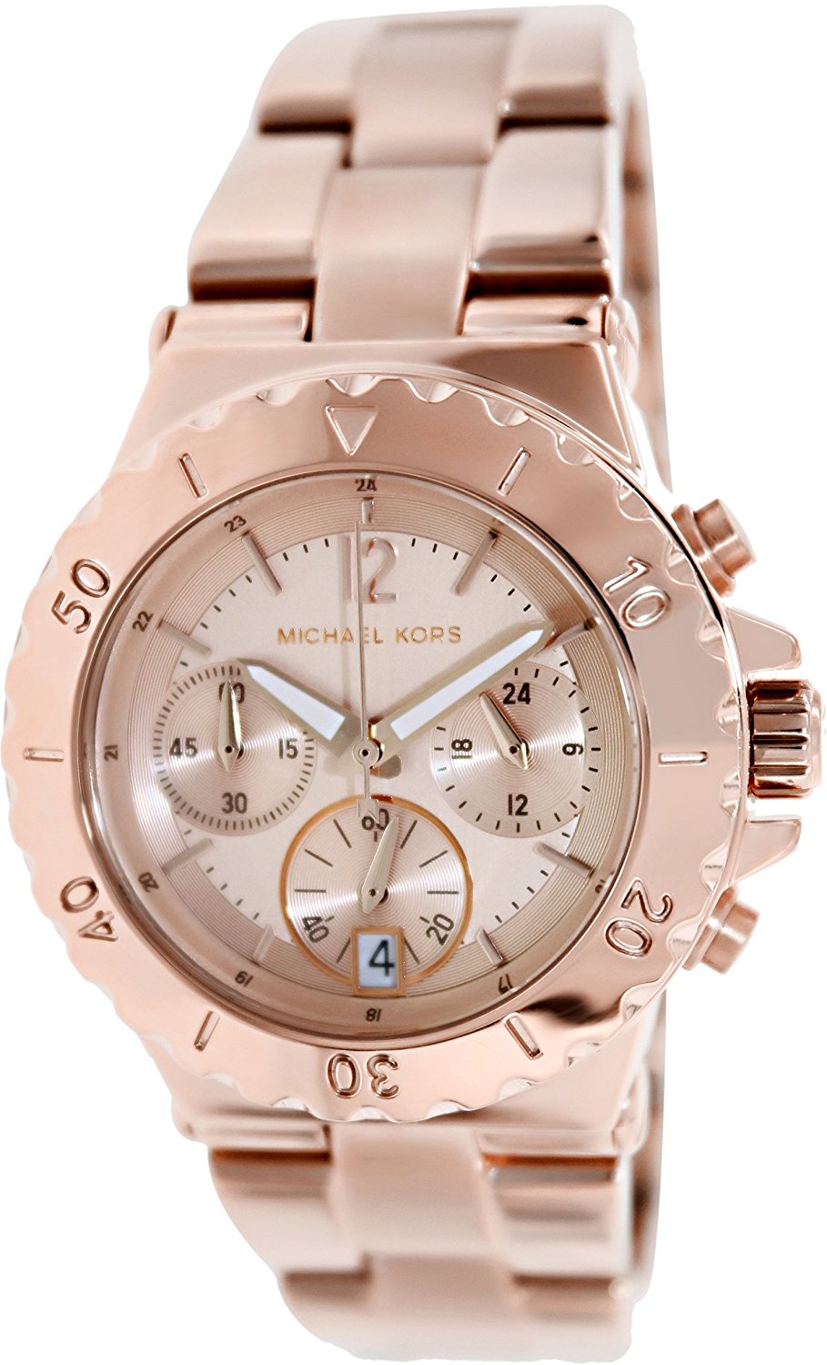 Michael Kors Watches : MK5499 Rose Gold-tone Dial Fixed Rose Gold-tone Band Women Watch