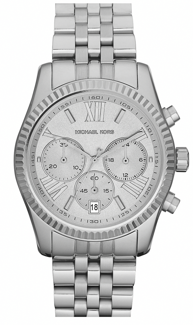 Michael Kors Watches : MK5555 Quartz Chronograph Date Stainless Steel Women Watch