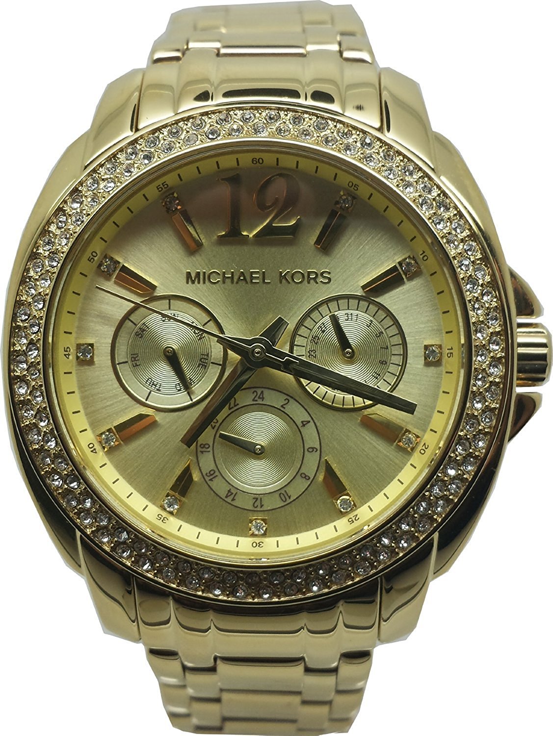 Michael Kors Watches : MK5691 Ivory Dial Stainless Steel & Crystals Band Women Watch