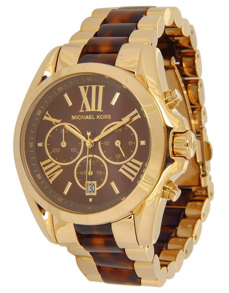 Michael Kors Watches : MK5696 Quartz Chronograph Date Gold Tone Stainless Steel Women Watch