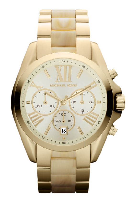 Michael Kors Watches : MK5722 Quartz Chronograph Date Gold Tone Stainless Steel Women Watch