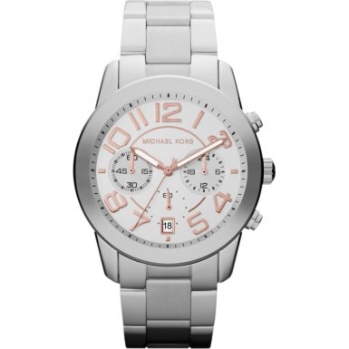 Michael Kors Watches : MK5725 Quartz Dial White with three hand movement, sub dial chronograph and date window Women Watch