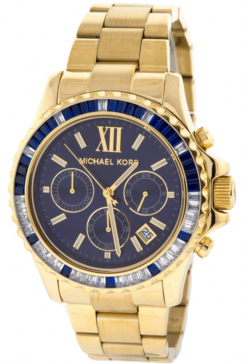 Michael Kors Watches : MK5754 Quartz Chronograph Date Gold Tone Stainless Steel Women Watch