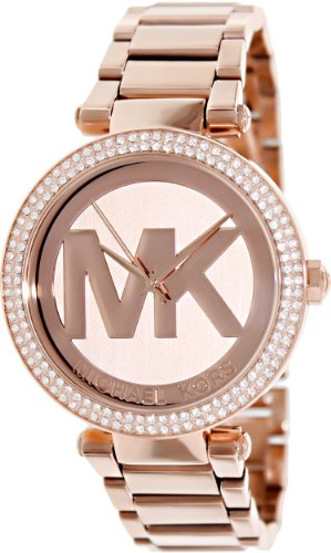 Michael Kors Watches : MK5865 Quartz Rose Gold Dial Crystal Bezel Rose Gold Tone Stainless Steel Women Watch