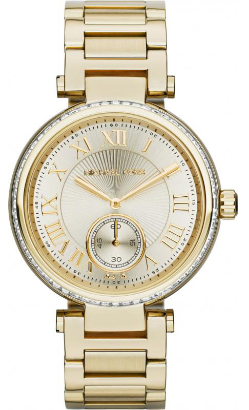 Michael Kors Watches : MK5867 Quartz Roman Numerals Dial Gold Tone Stainless Steel Women Watch