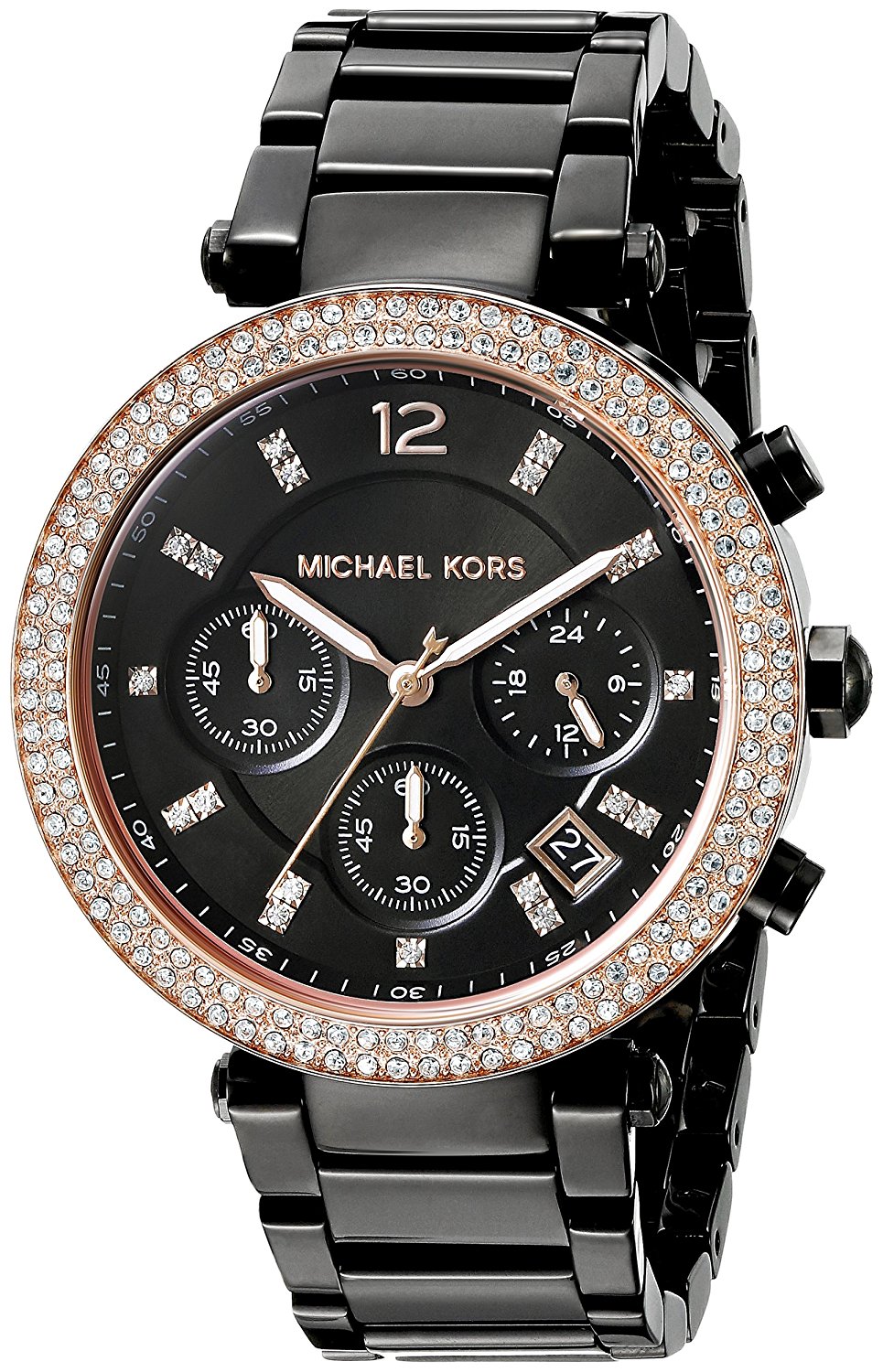 Michael Kors Watches : MK5885 Black Dial Stainless Steel Women Watch