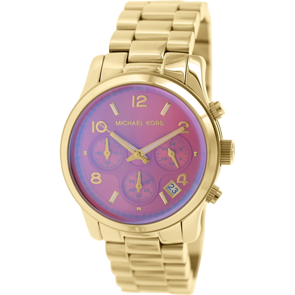 Michael Kors Watches : MK5939 Quartz Chronograph Dial Date Gold Tone Stainless Steel Women Watch