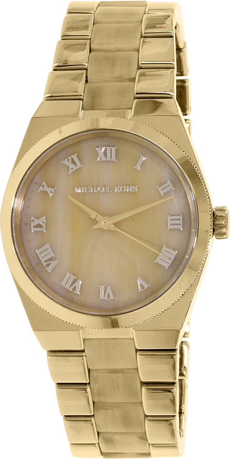 Michael Kors Watches : MK6152 Brown-gold Dial Fixed Gold-plated Band Women Watch