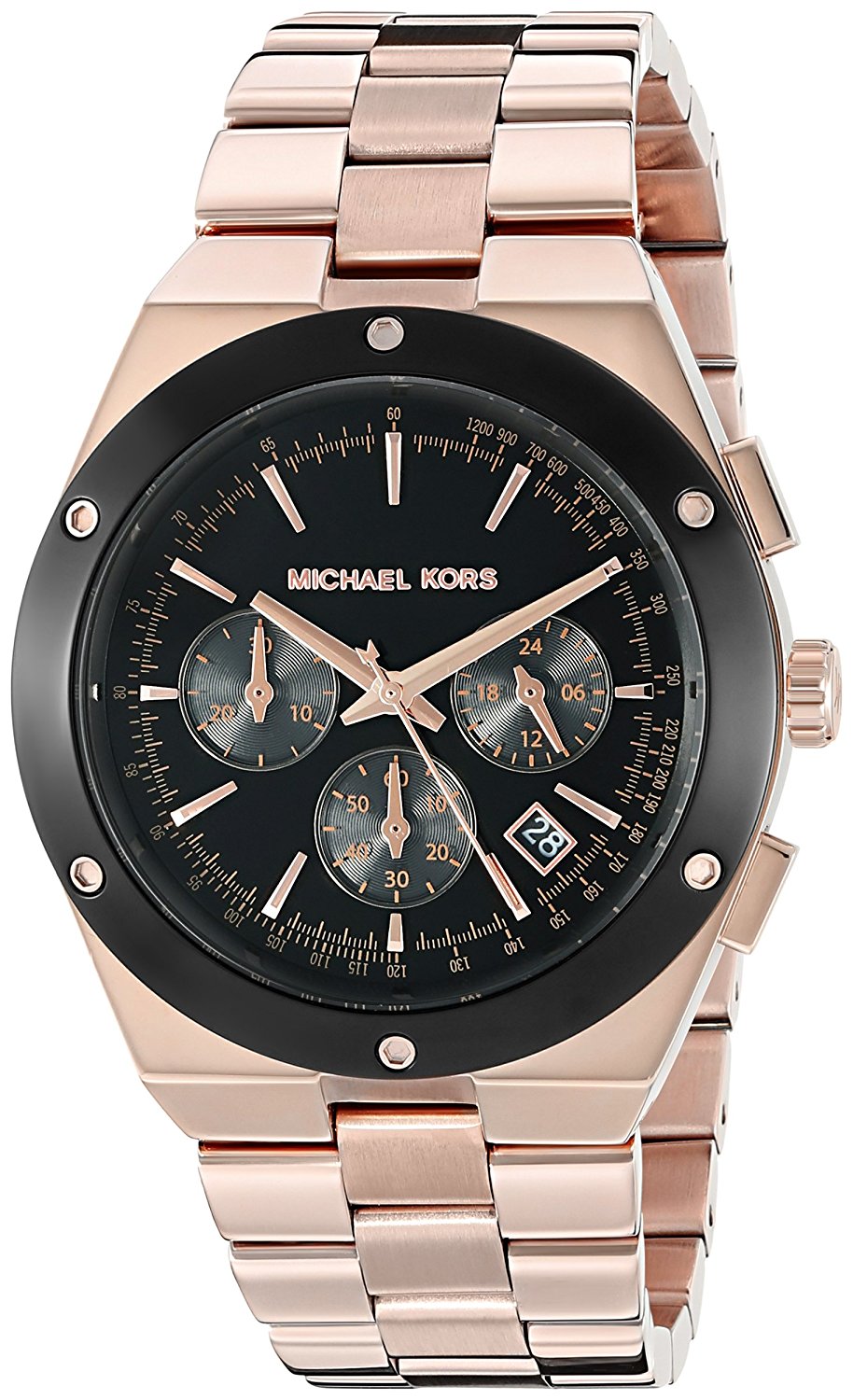 Michael Kors Watches : MK6208 Black Dial Stainless Steel Band Women Watch