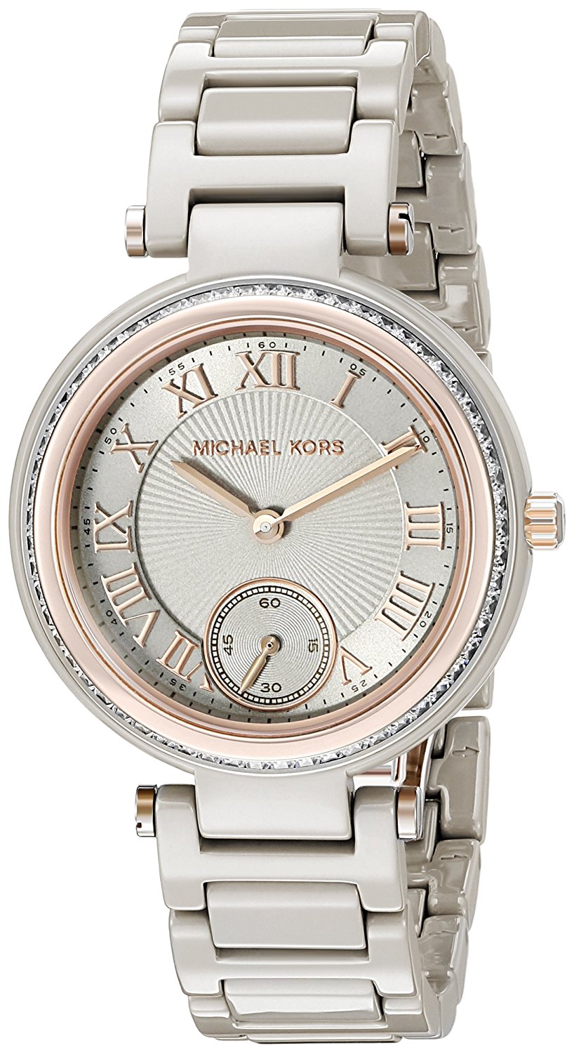 Fake AAA Michael Kors Watches : MK6241 Grey Dial Ceramic Band Women Watch Watch