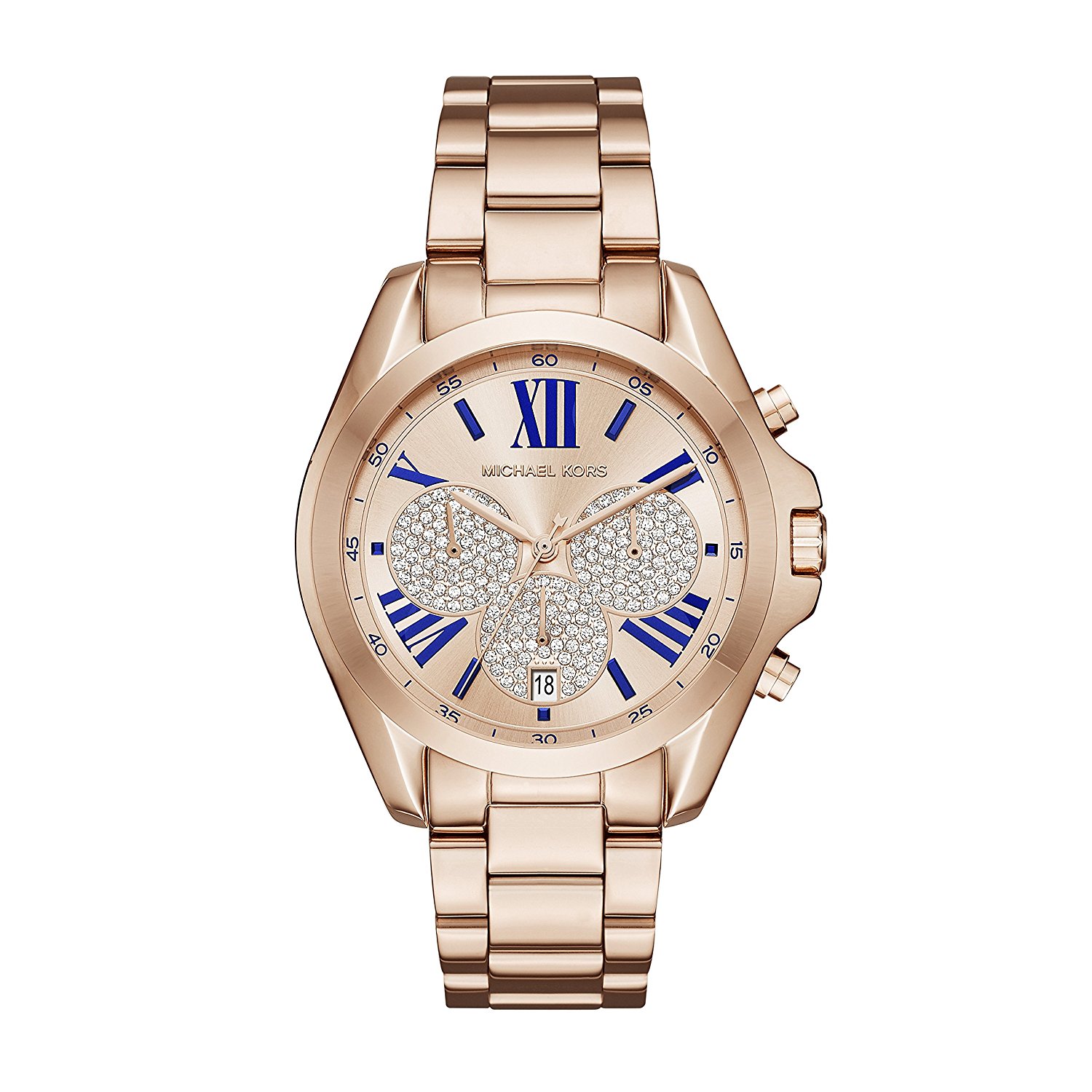 Michael Kors Watches : MK6321 Rose Gold Dial Stop Watch Women Watch