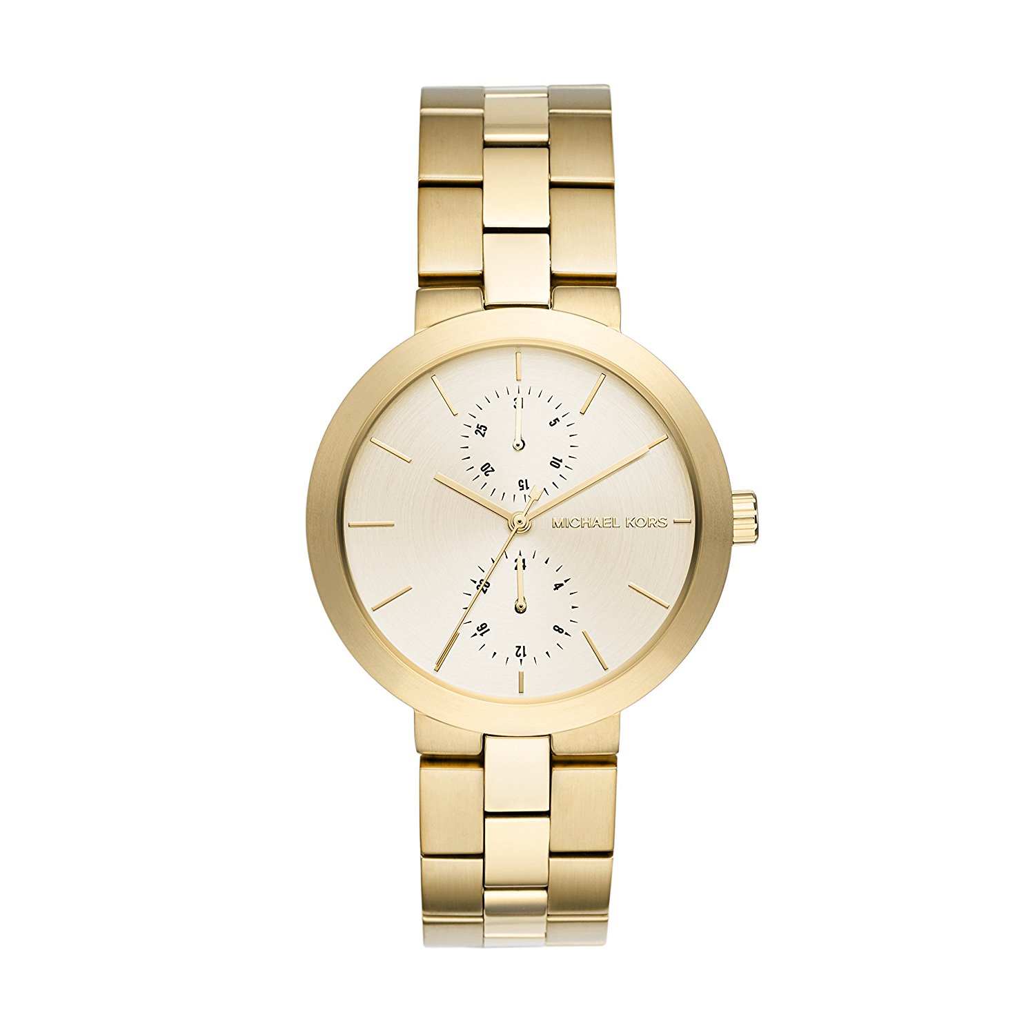 Michael Kors Watches : MK6408 Gold Dial Stainless Steel Women Watch
