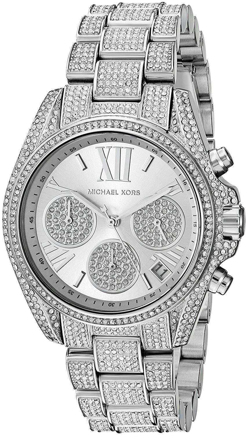 Michael Kors Watches : MK6454 White Dial Stainless Steel Band Women Watch