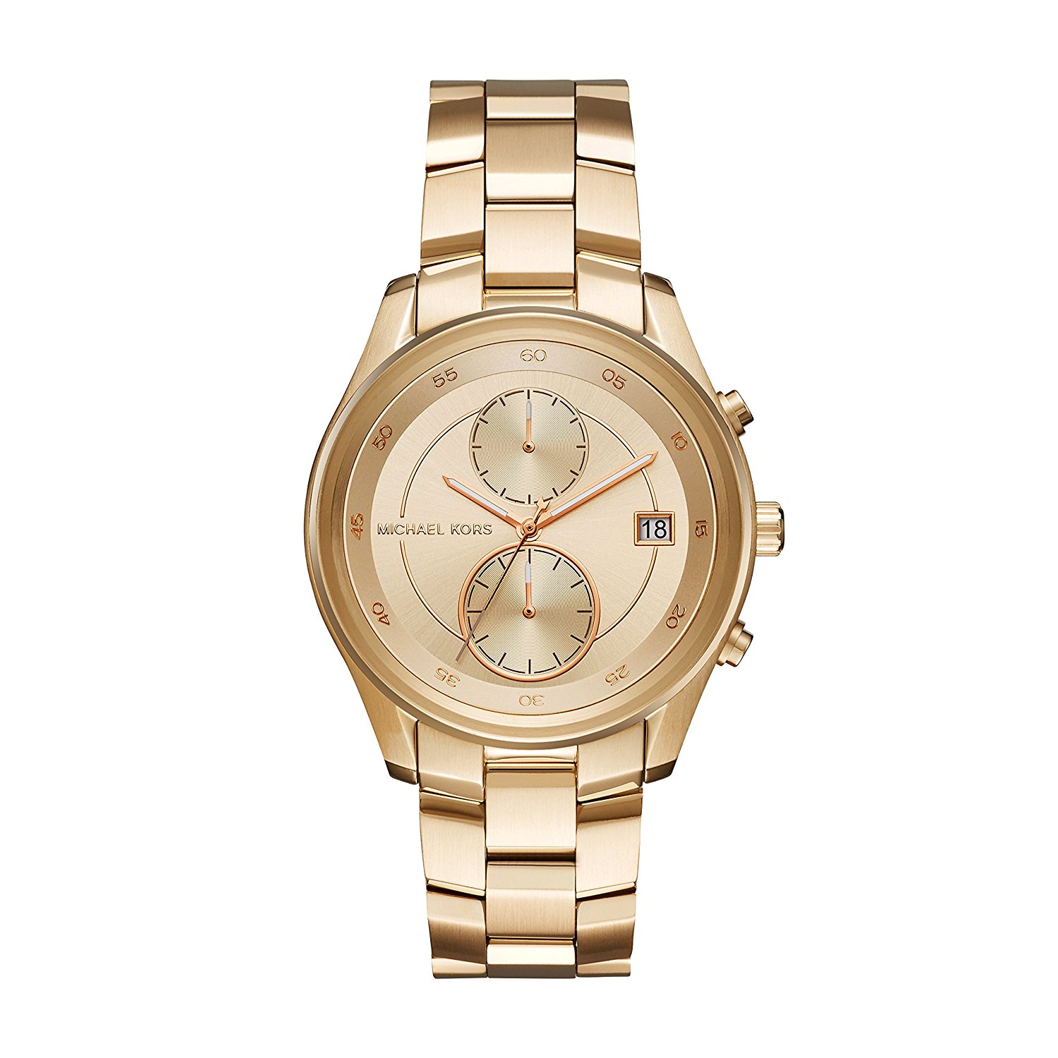 Michael Kors Watches : MK6464 Quartz Date Gold Tone Stainless Steel Women Watch