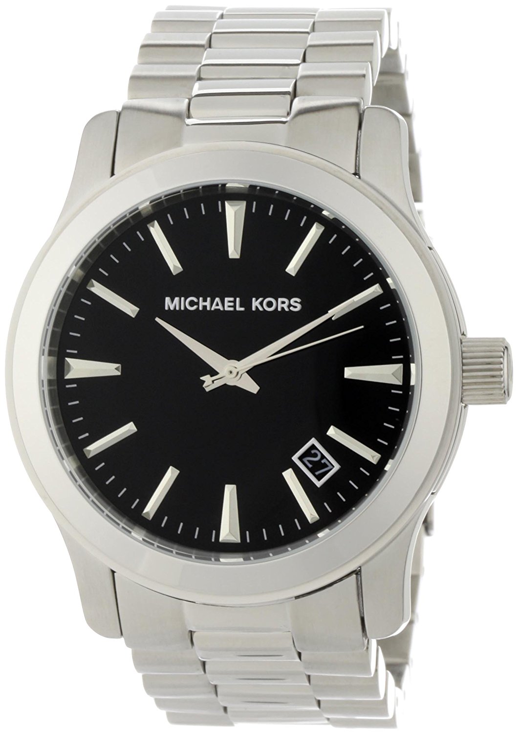 Michael Kors Watches : MK7052 Black Dial Stainless Steel Band Women Watch