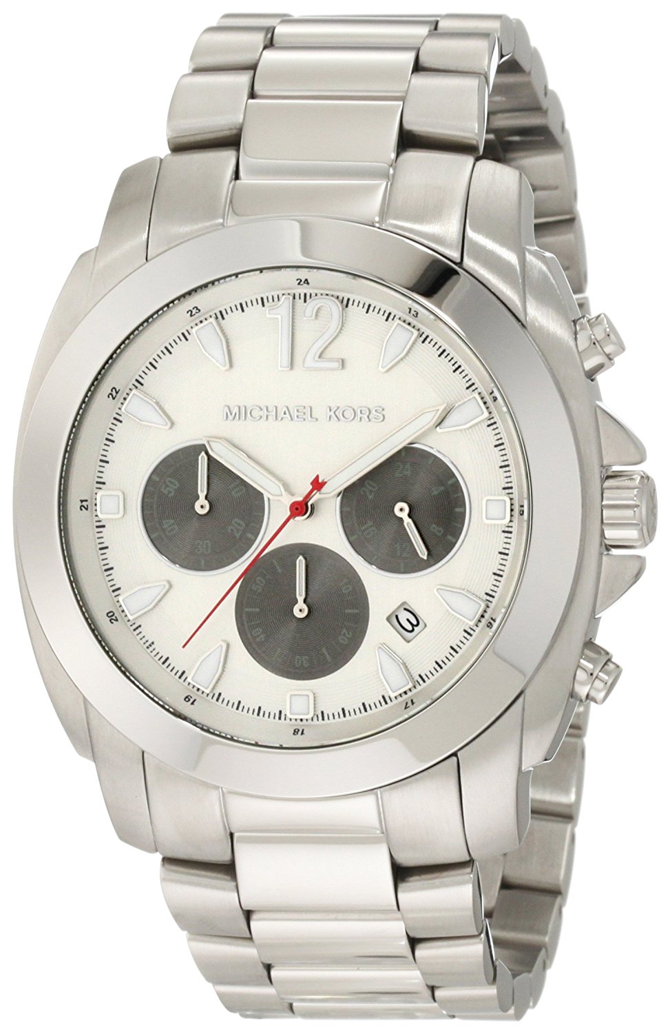 Michael Kors Watches : MK8242 Silver Dial Stainless Steel Band Men Watch