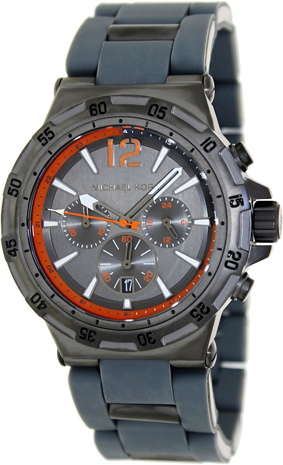 Michael Kors Watches : MK8299 Black Dial Rubber Band Men Watch