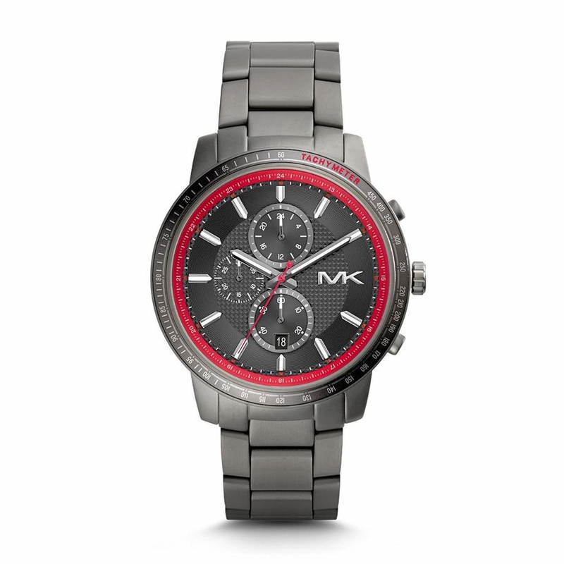 Michael Kors Watches : MK8363 Quartz Chronograph Gray Dial Date Stainless Steel Men Watch