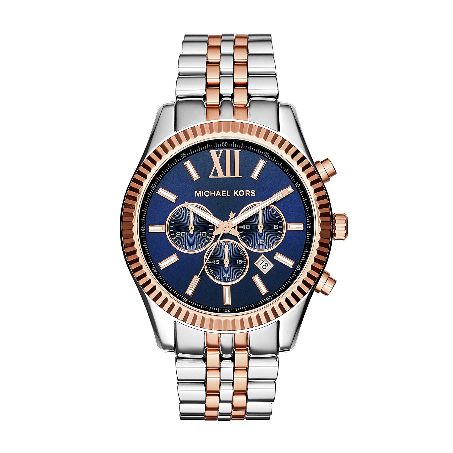 Michael Kors Watches : MK8412 Blue Dial Stainless Steel Men Watch