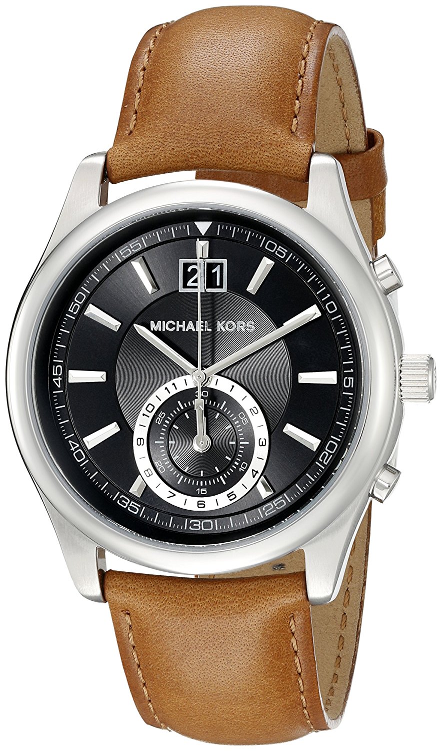 Michael Kors Watches : MK8416 Quartz Chronograph Date Brown Leather Men Watch