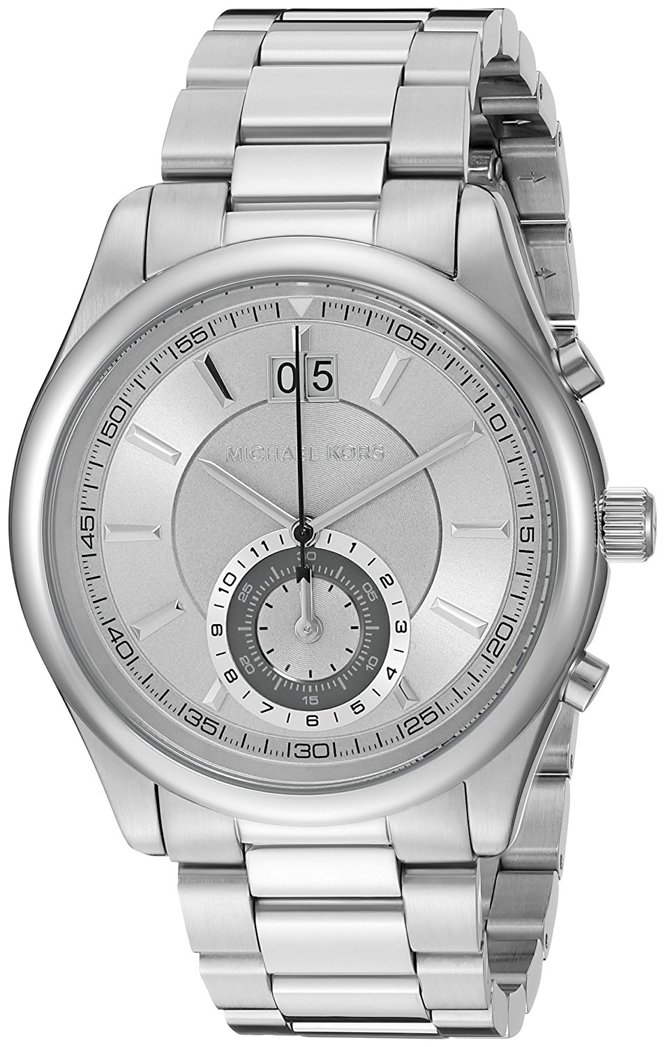 Michael Kors Watches : MK8417 Grey Dial Chronograph Measures Seconds Men Watch