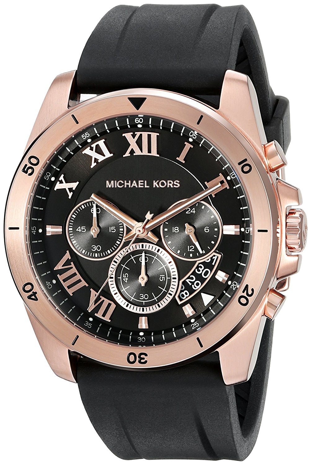 Michael Kors Watches : MK8436 Black Dial Stainless Steel Band Men Watch