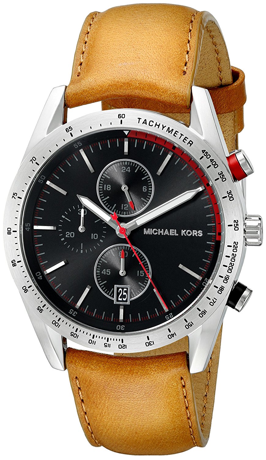 Michael Kors Watches : MK8439 Quartz Chronograph Date Brown Leather Men Watch