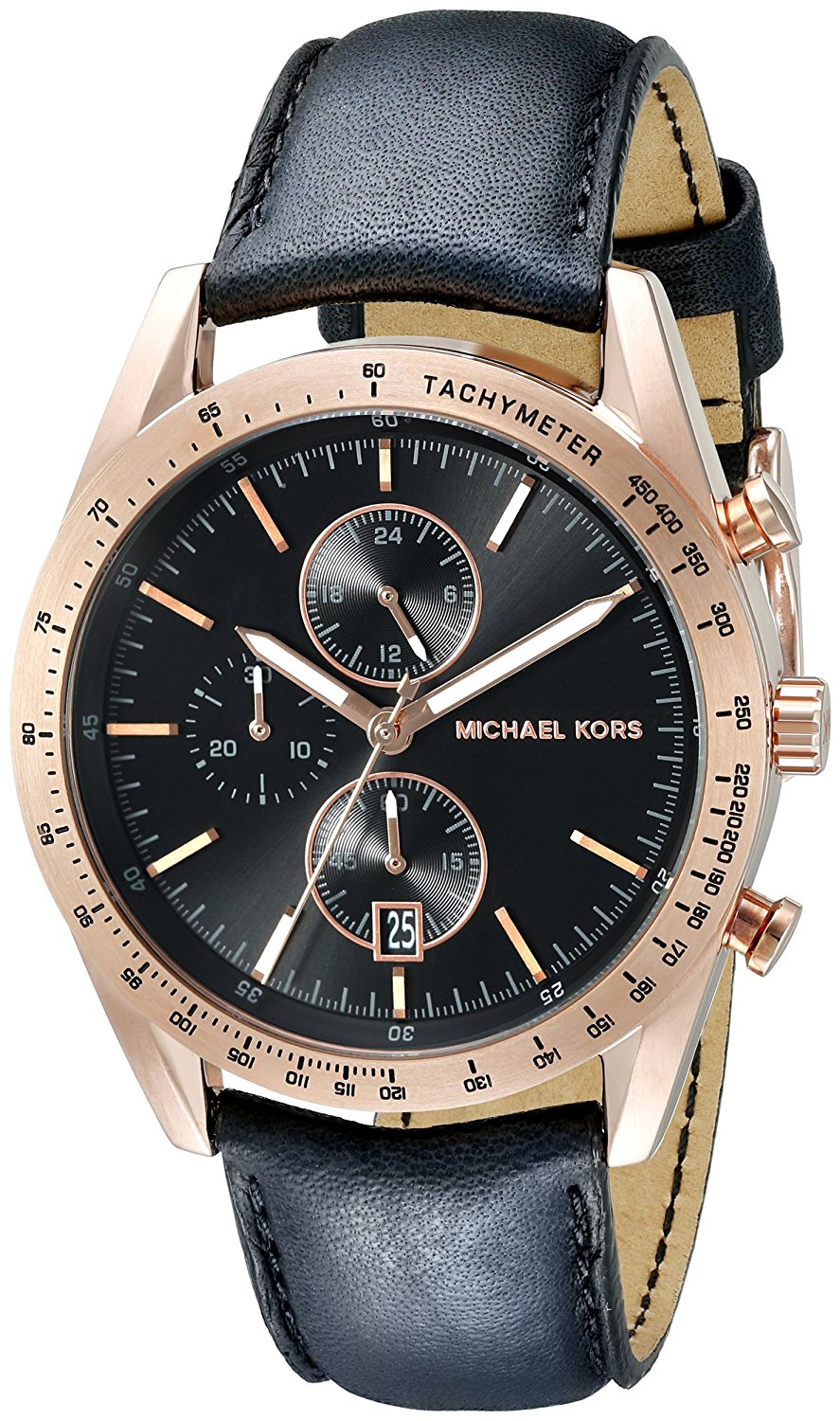 Michael Kors Watches : MK8440 Black Dial Chronograph Tachometer Men Watch
