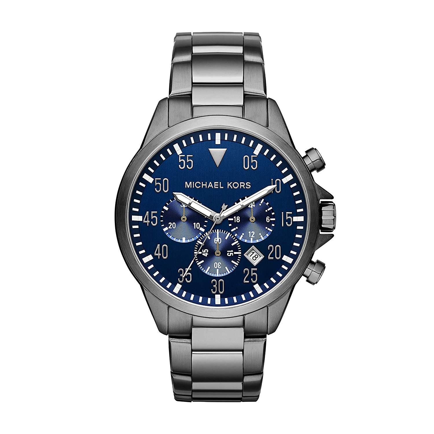 Michael Kors Watches : MK8443 Blue Dial Stop_watch Men Watch
