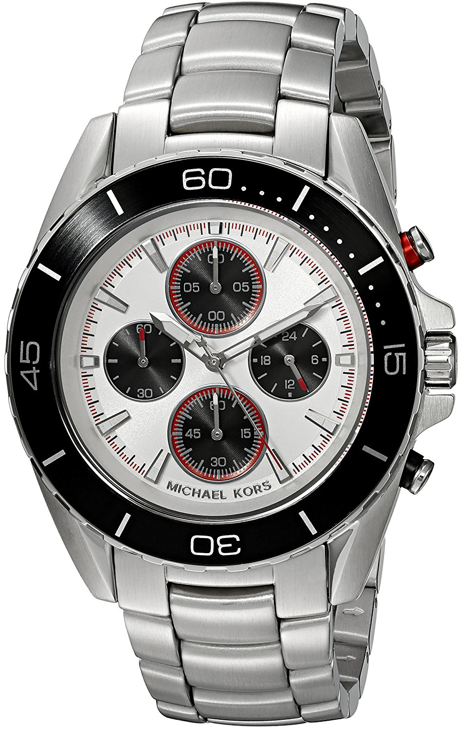 Michael Kors Watches : MK8476 White Dial Stainless Steel Band Men Watch