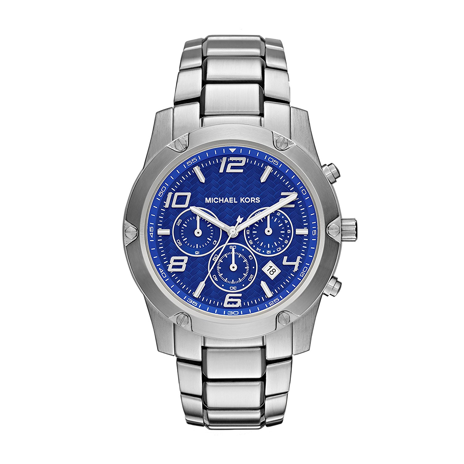 Michael Kors Watches : MK8487 Blue Dial Stainless Steel Men Watch