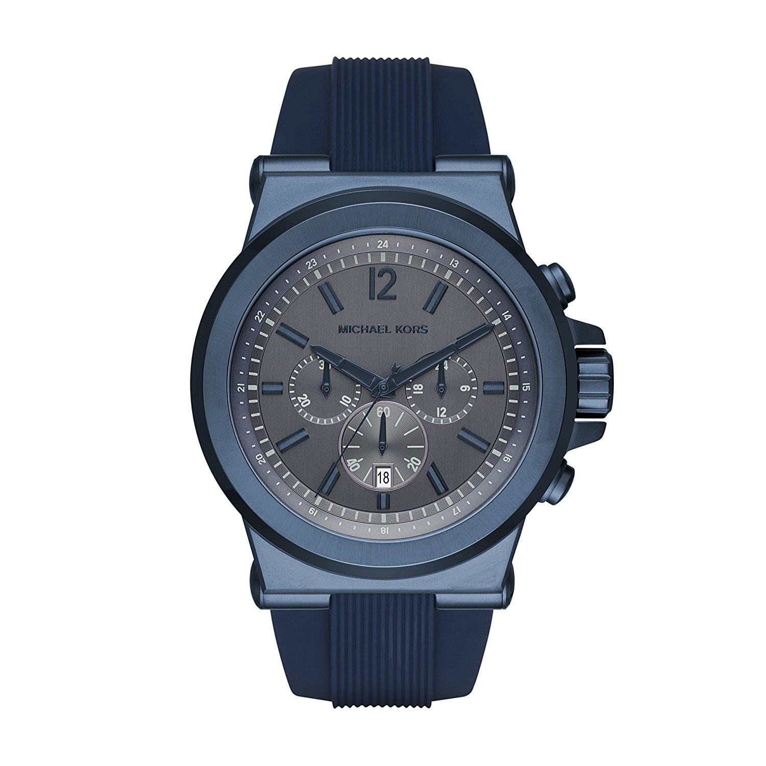 Michael Kors Watches : MK8493 Blue Dial Stop Watch Men Watch