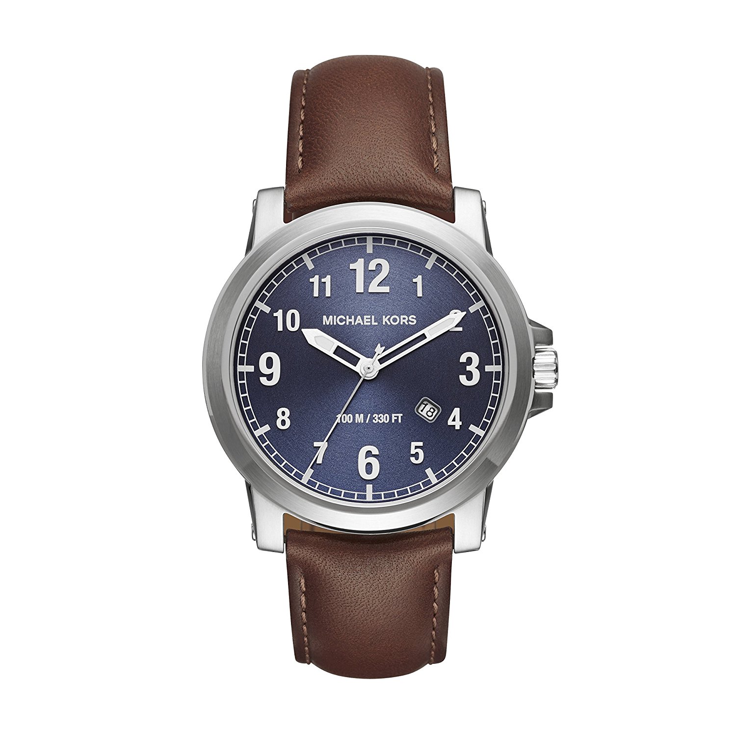 Michael Kors Watches : MK8501 Blue Dial Leather Men Watch