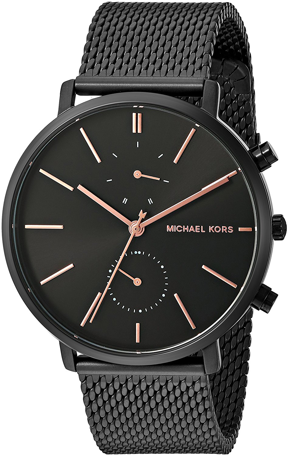 Michael Kors Watches : MK8504 Black Dial Stainless Steel Band Men Watch