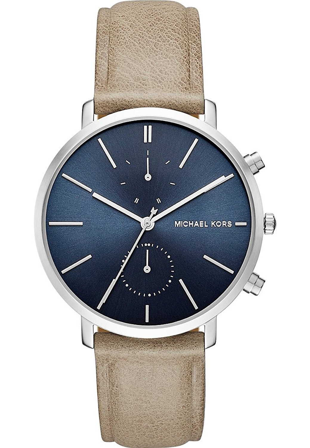 Michael Kors Watches : MK8540 Blue Dial Leather Men Watch