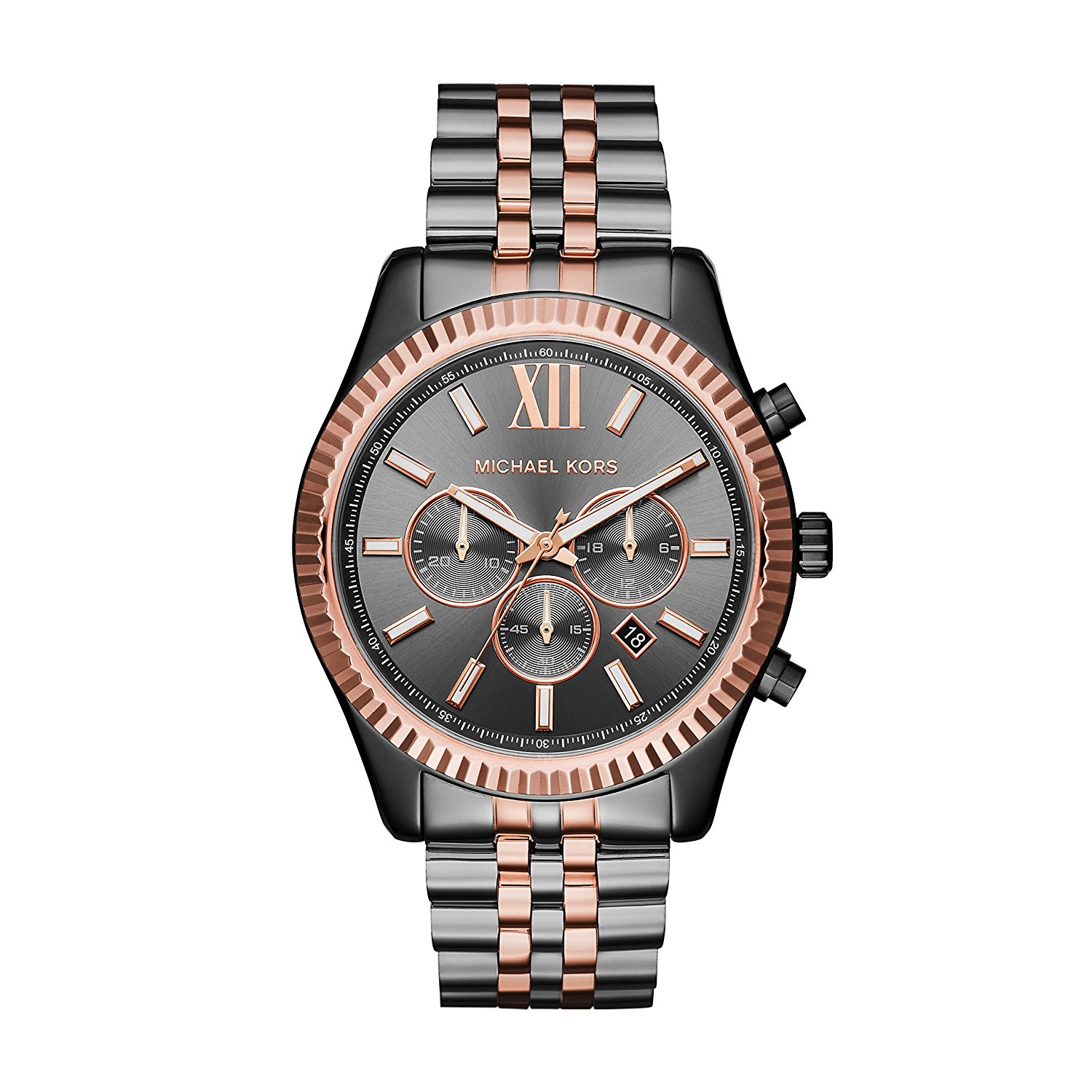 Michael Kors Watches : MK8561 Grey Dial Stop Watch Men Watch