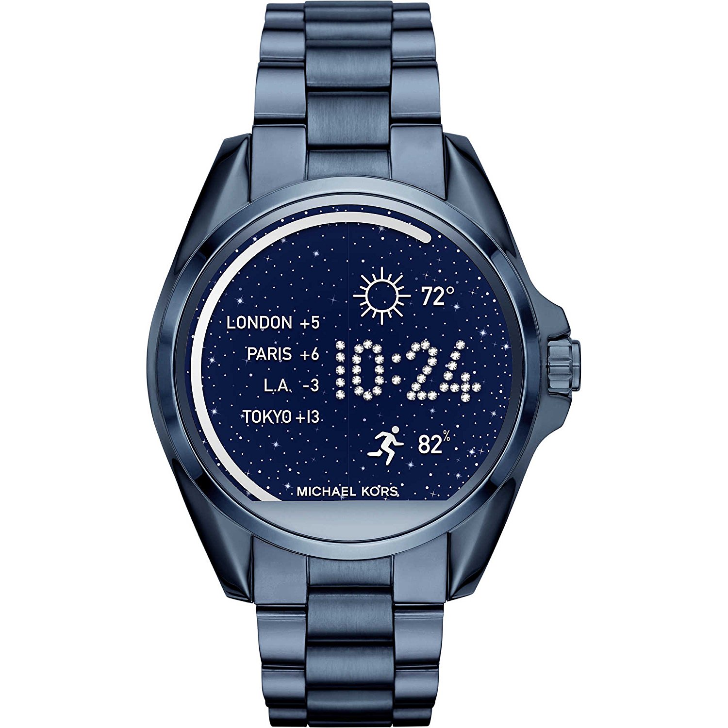 Michael Kors Watches : MKT5006 Access Bradshaw Navy-tone Smartwatch Stainless Steel Women Watch