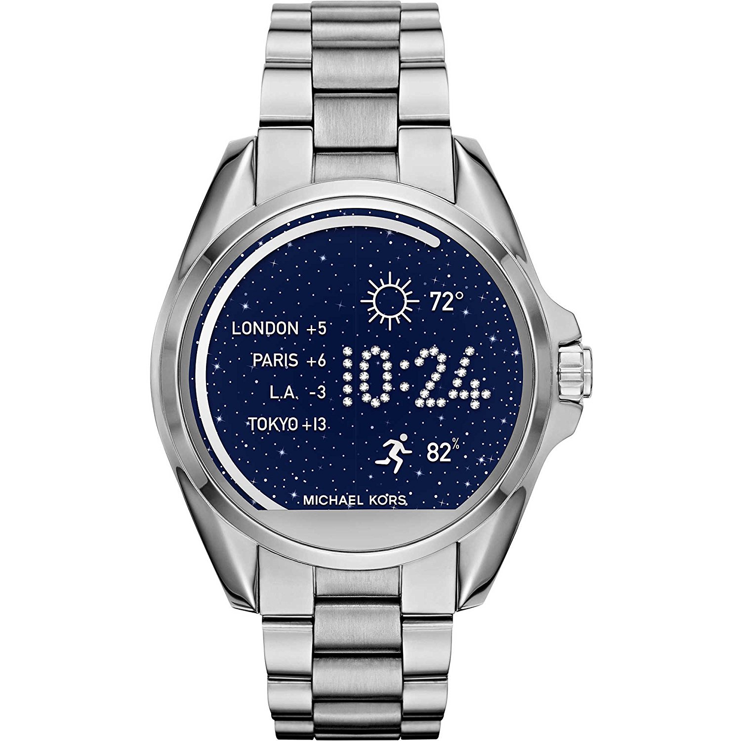 Michael Kors Watches : MKT5012 Lcd Dial Stainless Steel Women Watch