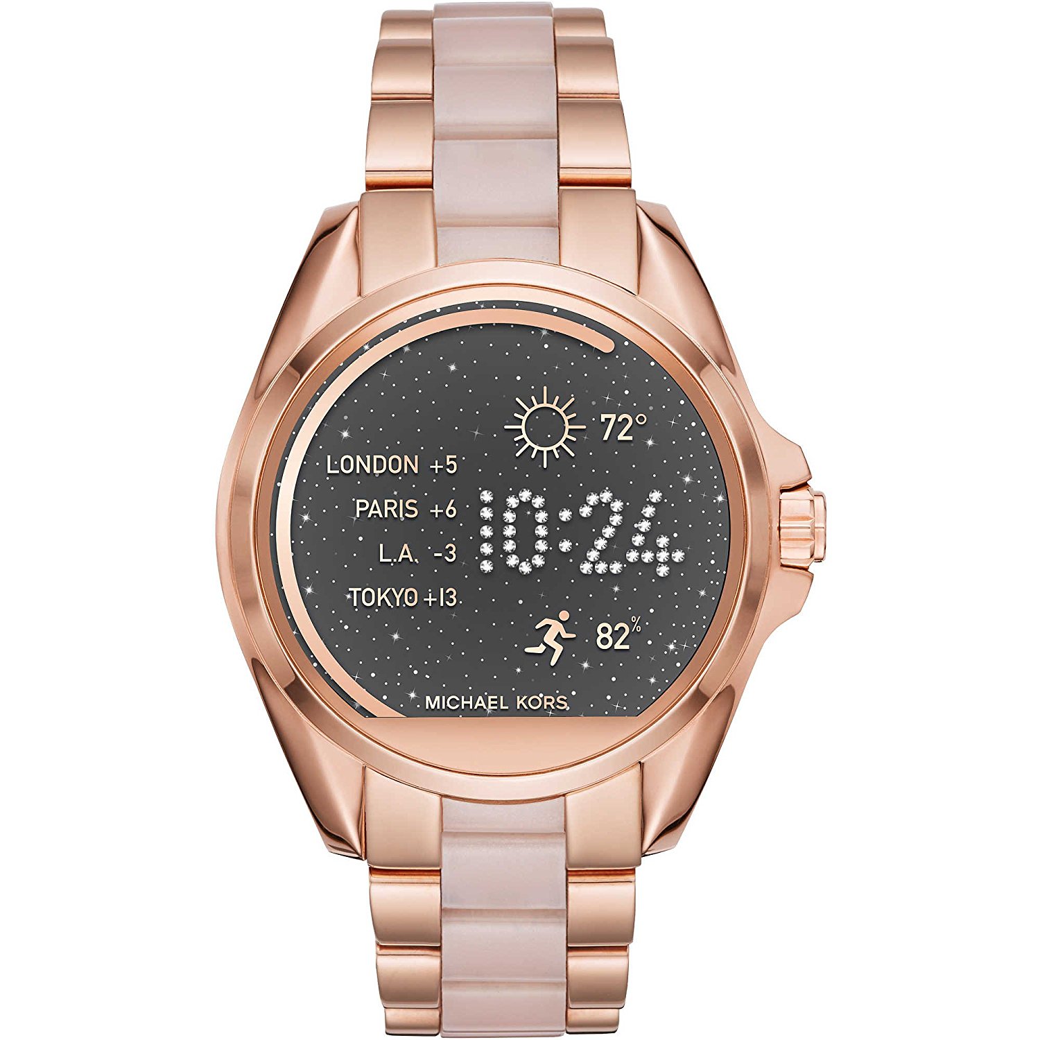 Michael Kors Watches : MKT5013 Lcd Dial Stainless Steel Women Watch