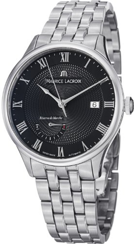 Maurice Lacroix Watches : MP6807-SS002-310 Automatic Date Roman Numeral Power Reserve Stainless Steel Men Watch