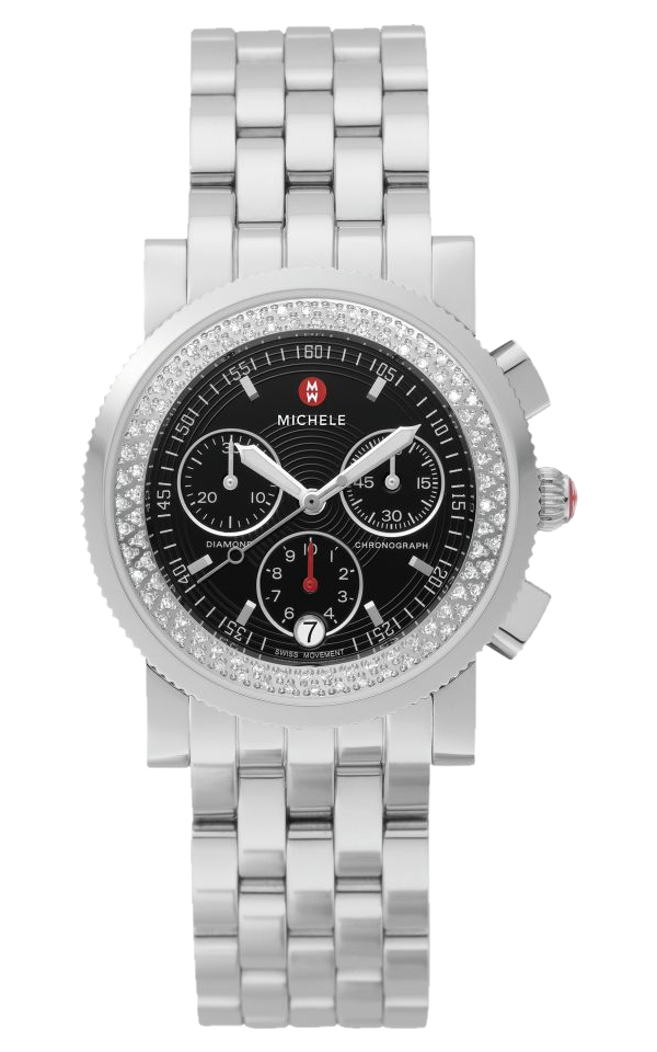 Michele Watches : MWW01C000012 Quartz Diamonds and Stainless Steel Women Watch
