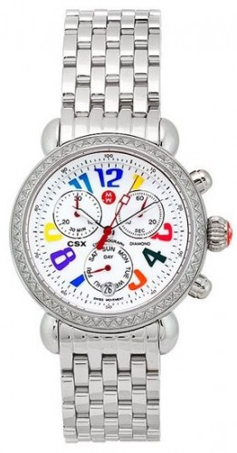 Michele Watches : MWW03M000076 Quartz Diamonds and Stainless Steel Women Watch