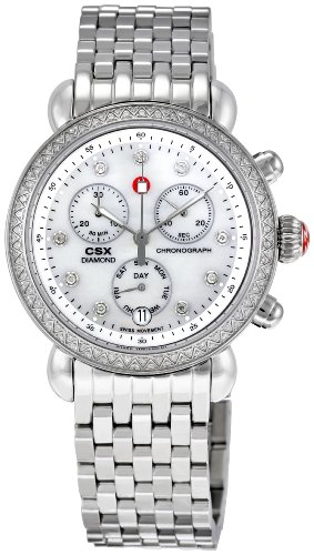 Michele Watches : MWW03M000114 Quartz Diamonds and Stainless Steel Women Watch