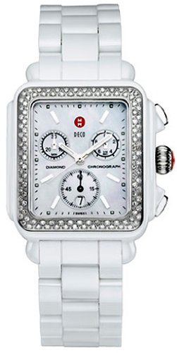 Michele Watches : MWW06F000002 Quartz Diamonds and Stainless Steel Women Watch