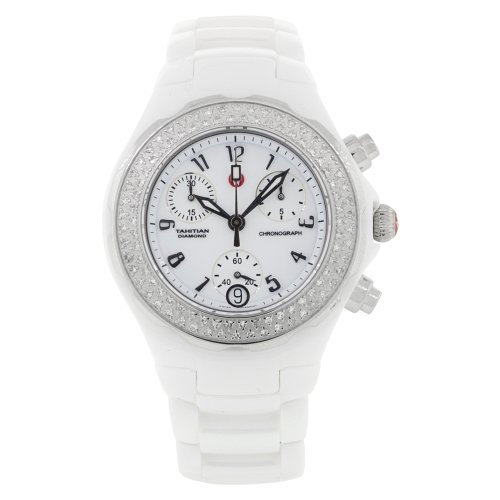 Michele Watches : MWW12A000001 Quartz Diamonds and Stainless Steel Women Watch